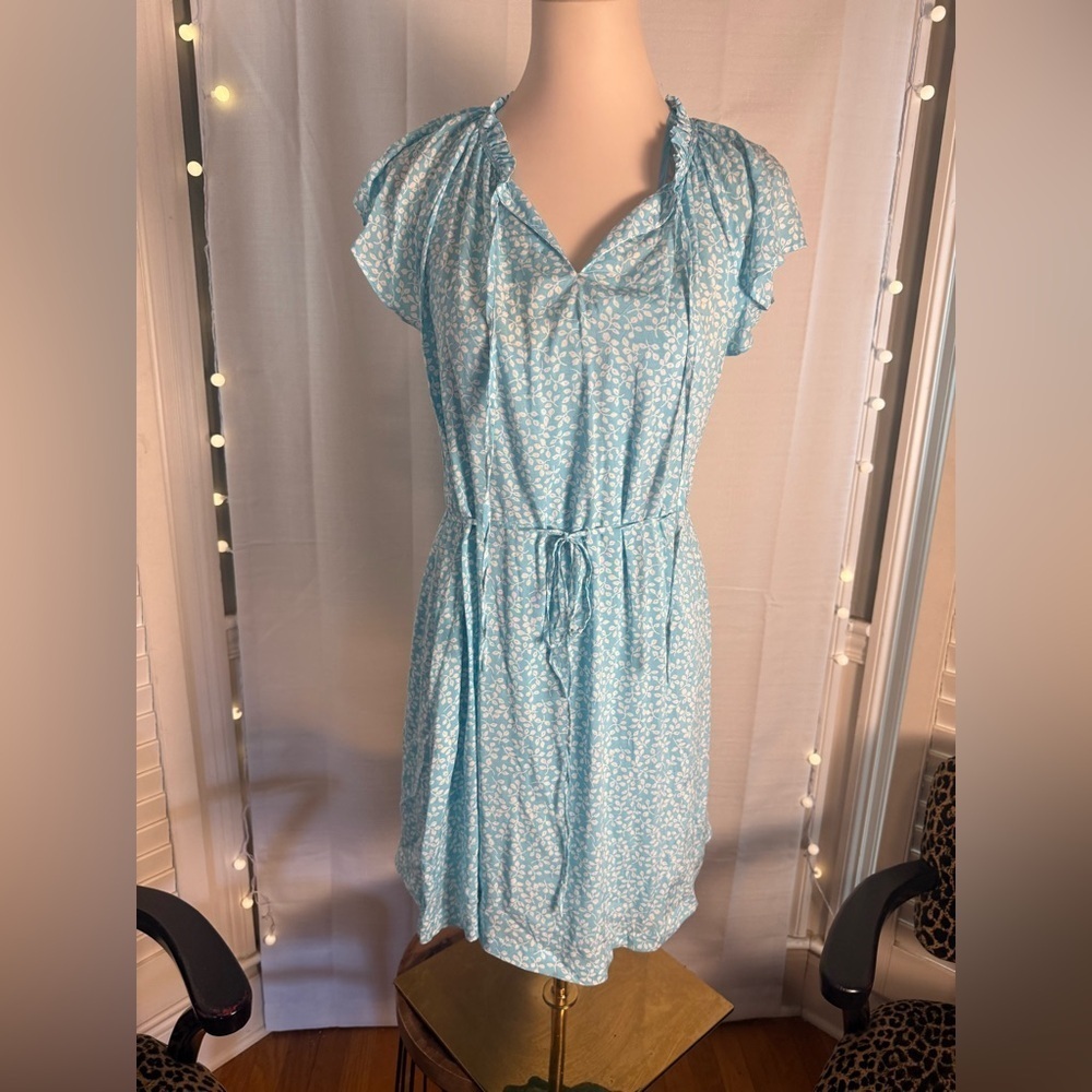 Draper James Blue and White Mini Dress small